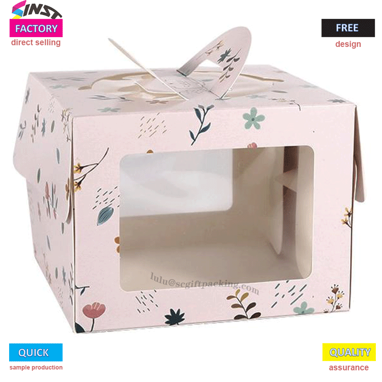 কেক বক্সের সাথে 