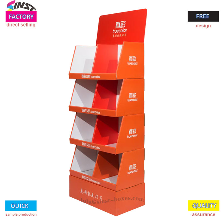 কাগজের তোয়ালে ঢেউতোলা বক্স প্রদর্শন রাক